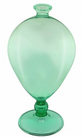 Venini - Vaso colore verde trasparente, 1992
