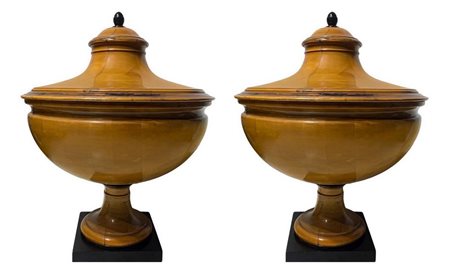 Coppia di potiche Biedermeier