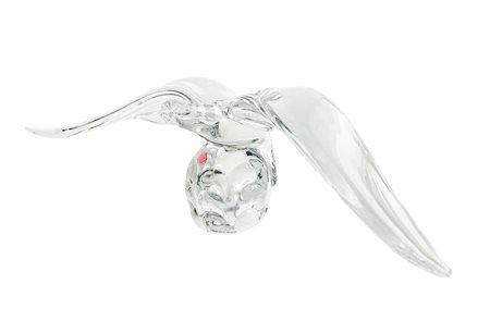 Scultura in cristallo raffigurante Albatros, Vilca.