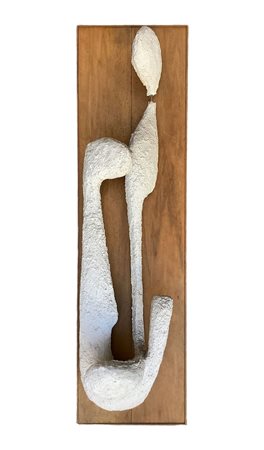 George Nelson (Hartford 1908-1986)  - Scultura in cemento patinata in gesso, 1950s