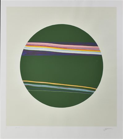 Ignoto SENZA TITOLO litografia su carta, cm 100x89; es. prova d'autore firma...