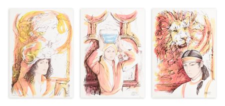 ANDREA QUARTO (1959) - Lotto unico composto da 3 litografie