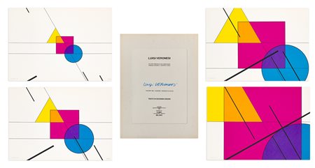 LUIGI VERONESI (1908-1998) - Sviluppo armonico di una composizione primaria secondo il rapporto aureo. Sviluppo - 1985