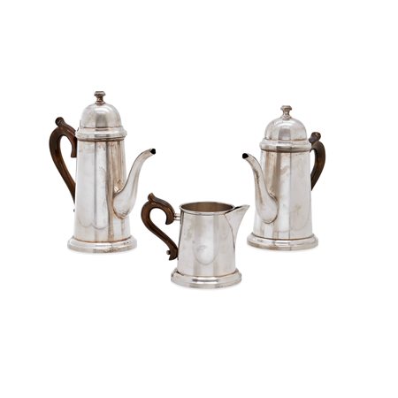 Servizio da tè e caffè in argento, Italia XX secolo