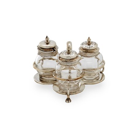 Set da tavola in argento, Londra, 1865