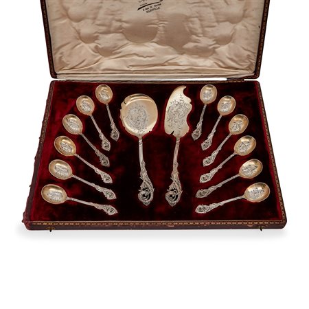 Servizio da dolce in argento, Francia, inizio XIX secolo