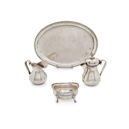 Servizio da caffè in argento, Italia XX secolo