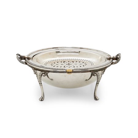 Scalda vivande in argento, Inghilterra, XX secolo