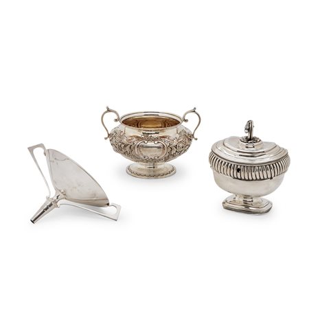 Loto di tre argenti, Inghilterra, XX secolo 