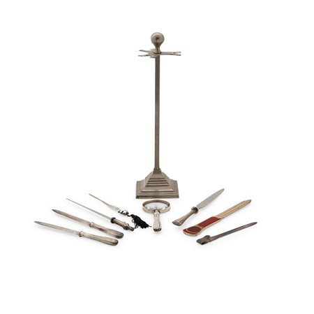 Lotto di nove argenti