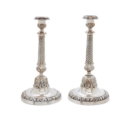 Candelieri in argento, Inghilterra XIX secolo