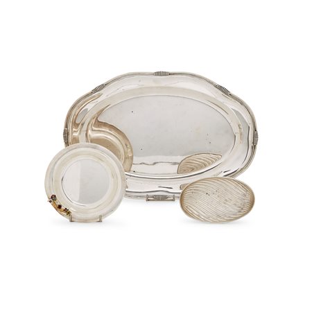 Tre oggetti in argento