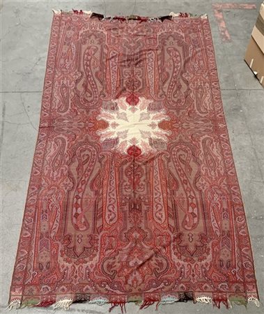 Scialle Kashmir, Inghilterra, seconda metà del secolo XIX. Tessuto a mano con t