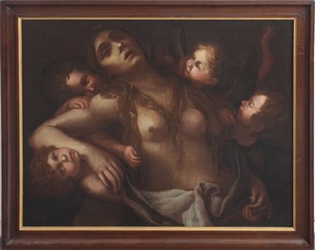 Copia da Francesco Cairo, fine del secolo XVII - inizio XVIII "Maddalena sorret