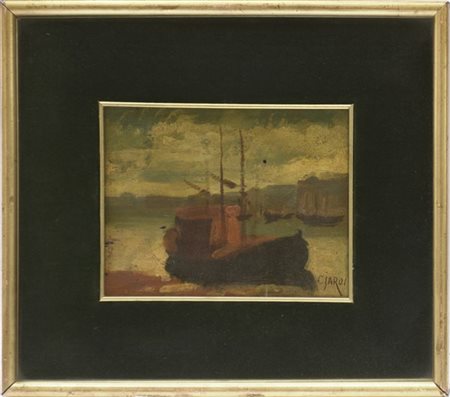 Ciardi "Venezia" olio su tavola (cm 15x19) firmato in basso a destra, in cornice