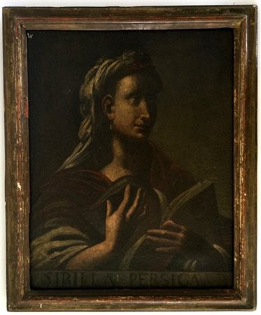 Scuola del secolo XVIII "Sibilla Persica" olio su tela (cm 56x45). In cornice