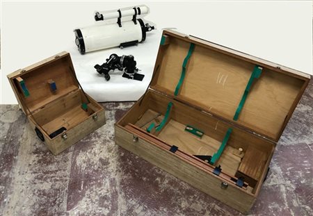 Telescopio riflettore con sostegno equatoriale. Anni 60/70 XX secolo