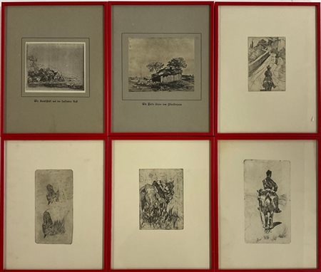 Lotto composto da dieci riproduzioni tratte da autori diversi, di cui otto in c