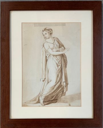 Ignoto della fine del secolo XVIII
Figura femminile stante (recto); Studio di f