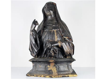 XVII secolo Santa Teresa Legno Altezza 75 cm