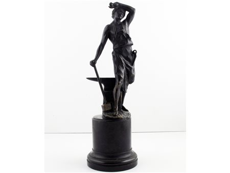 Paul Ludwig Kowalczewski (Mieltschin 1865-Berlino 1910) Fabbro Bronzo Firmato...