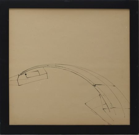 Roberto Sambonet "Senza titolo" 1958
tecnica mista su carta
cm 49,5x49,5
firmato