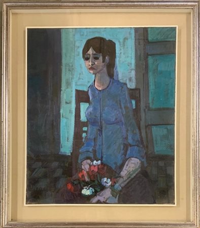 Maggi Giampietro "Senza titolo" 
olio su tela
cm 70x60
firmato in basso a sinist