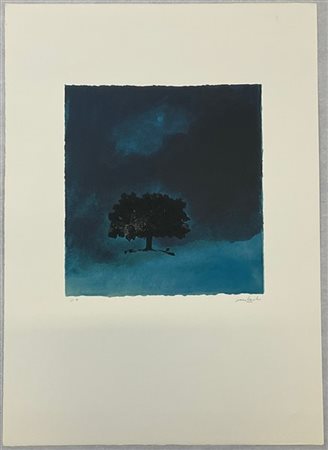 Carlo Mattioli "Senza titolo" 
serigrafia a colori - prova d'artista
cm 70x50
fi