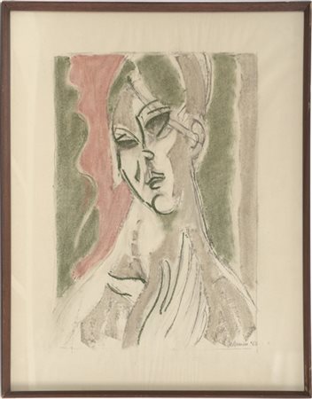 Cristoforo De Amicis "Senza titolo" 1964
pastelli colorati su carta
cm 64x49
fir