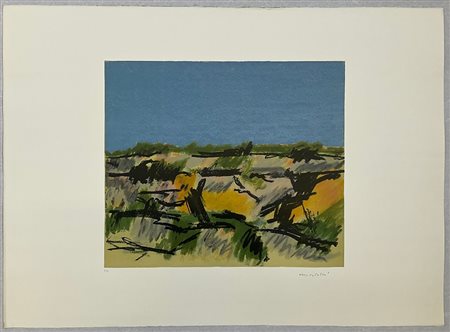 Ennio Morlotti Lotto composto da nove litografie a colori - prove d'artista di m