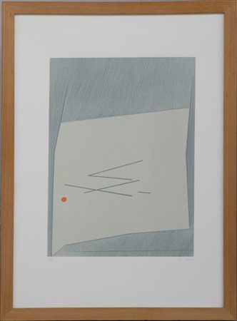Ho Kan "Senza titolo" 1979
litografia a colori
cm 69x49
numerata 4/99 e firmata