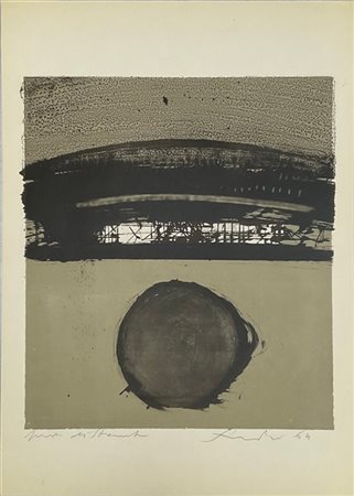 Emilio Scanavino "Senza titolo" 1964
litografia - prova di stampa
cm 70x50
firma