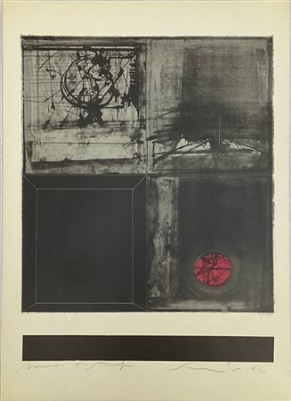Emilio Scanavino "Senza titolo" 1964
litografia - prova di stampa
cm 70x50
firma
