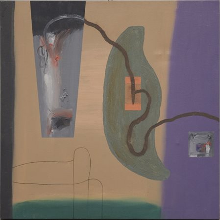 Ariel Soulé "Rue Lecourbe" 1994
tecnica mista su tela
cm 80x80
intitolata, firma