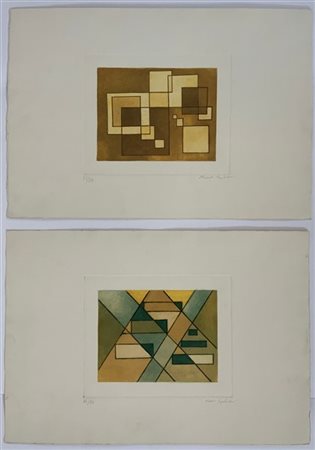 Mario Radice due litografie a colori
cm 35x50
numerate 36/50 e firmate in basso