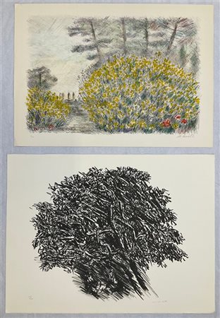 Cascella - Morlotti Lotto composto da tre litografie, due di Morlotti e una di C