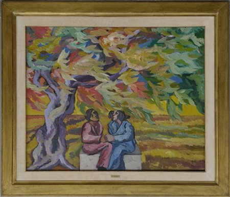 Saverio Terruso "Riposo" 
olio su supporto sintetico
cm 100x80
firmato in basso