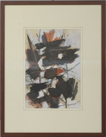 Firma indecifrata "Senza titolo" tecnica mista su carta
cm 29x20,5
firmato in b