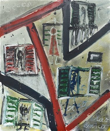 Vittorio Bellini "Senza titolo" 2008
tecnica mista materica su tela
cm 120x100
s