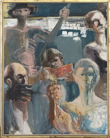 Motti Giuseppe "Senza titolo" 1967
tecnica mista su tela
cm 100x80
firmato e dat