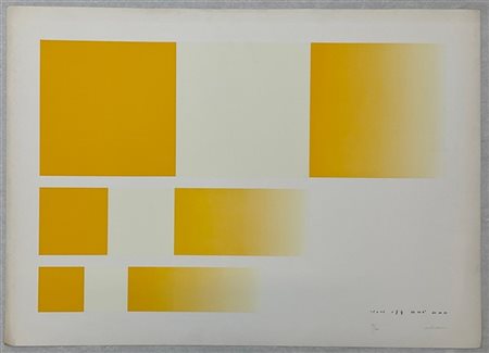 Getulio Alviani "Senza titolo" 
litografia a colori
cm 50x70
numerata 51/100 e f