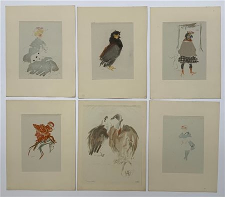 Jacques Villon Lotto composto da sei litografie appartenenti all'opera "Impressi