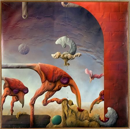 Milan Goldschmiedt "Vendetta o un diritto" 1977
nitroacrilico su carta applicata