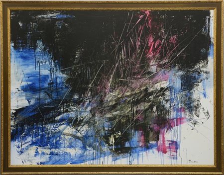 Antonio Pedretti "Amazzonia o La mia Palude" 
olio su tela
cm 130x170
firmato in