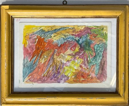 Bernard Schultze "Sparren im Kopf" 1996
matita e acquerello su carta
cm 22x32
ti