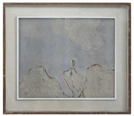 Livio Marzot "Nascita" 1962
olio su tela
cm 50x60
siglato e datato in basso a de