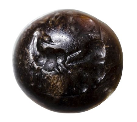 An italic agate intaglio. Pastoral scene.