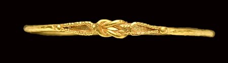 A greek hellenistic gold ring. Knot of Hercules. 