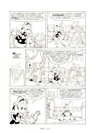 Giorgio Cavazzano - Paperino aspirante supereroe, 1981