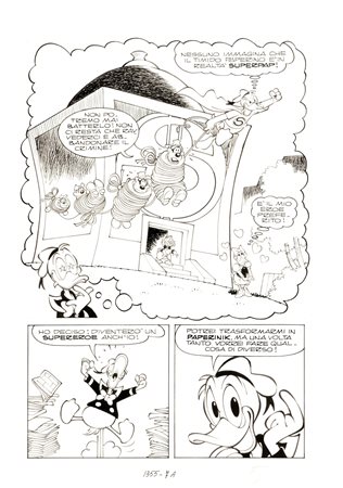 Giorgio Cavazzano - Paperino aspirante supereroe, 1981